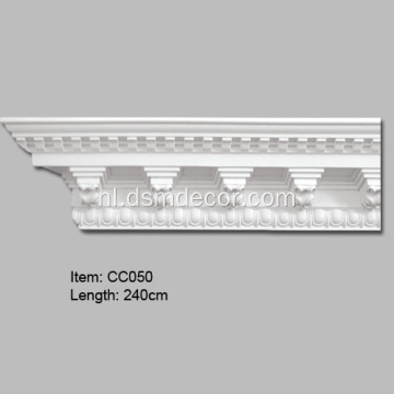 Decoratieve dentilkroonlijsten van polyurethaan